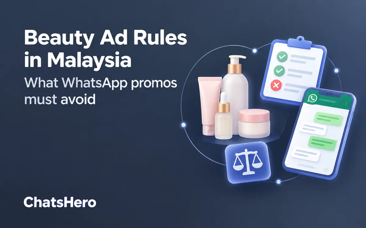 Beauty advertising rules in Malaysia for WhatsApp salon promos – ChatsHero