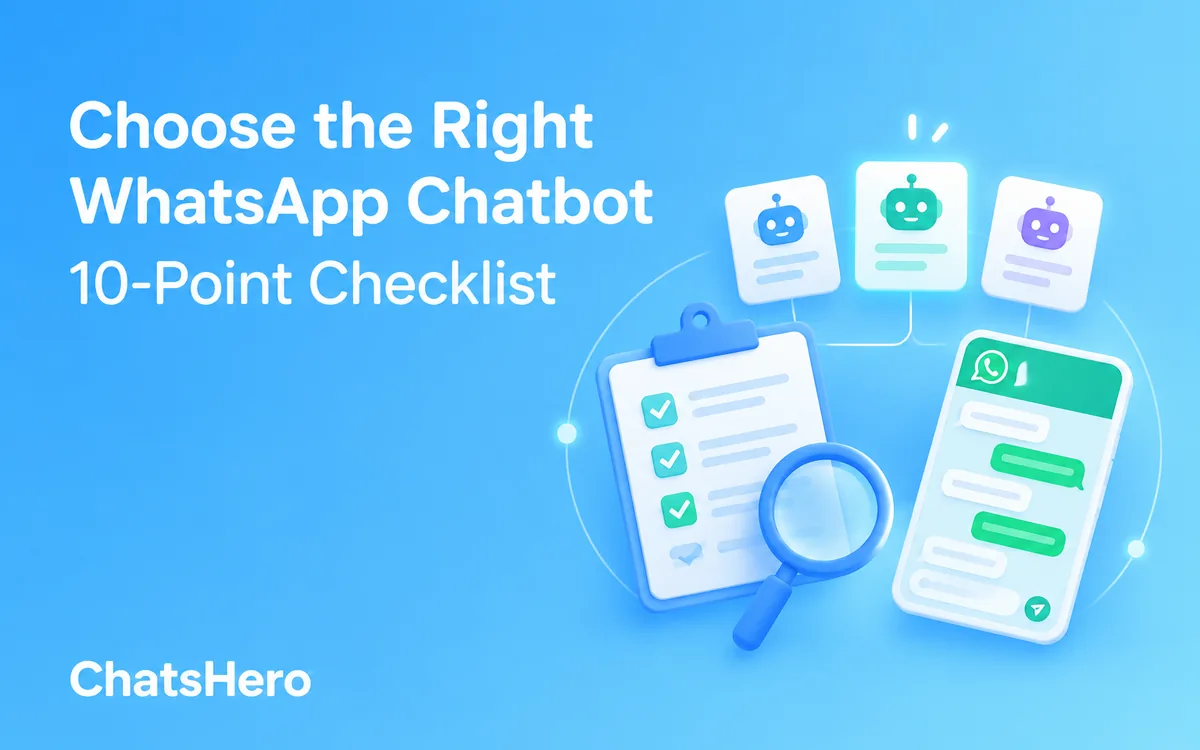 Checklist for choosing the best WhatsApp chatbot in Malaysia – ChatsHero