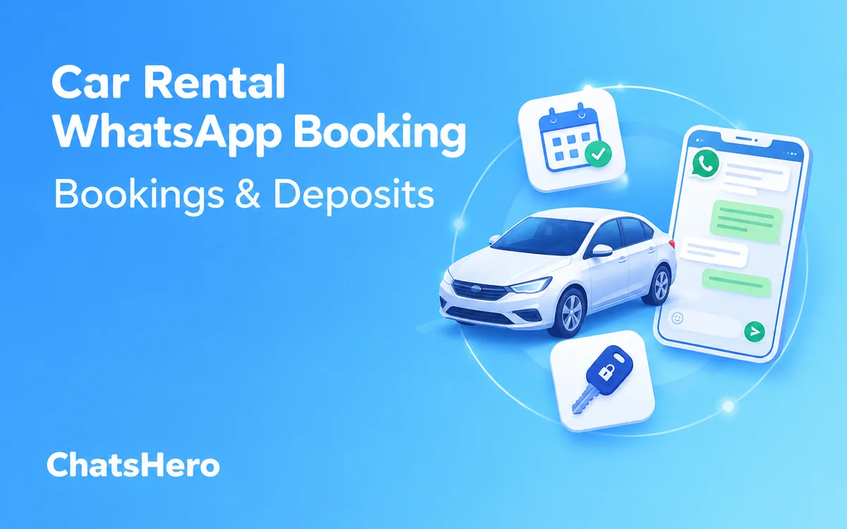 Car rental WhatsApp booking with deposit and document check in Malaysia – ChatsHero