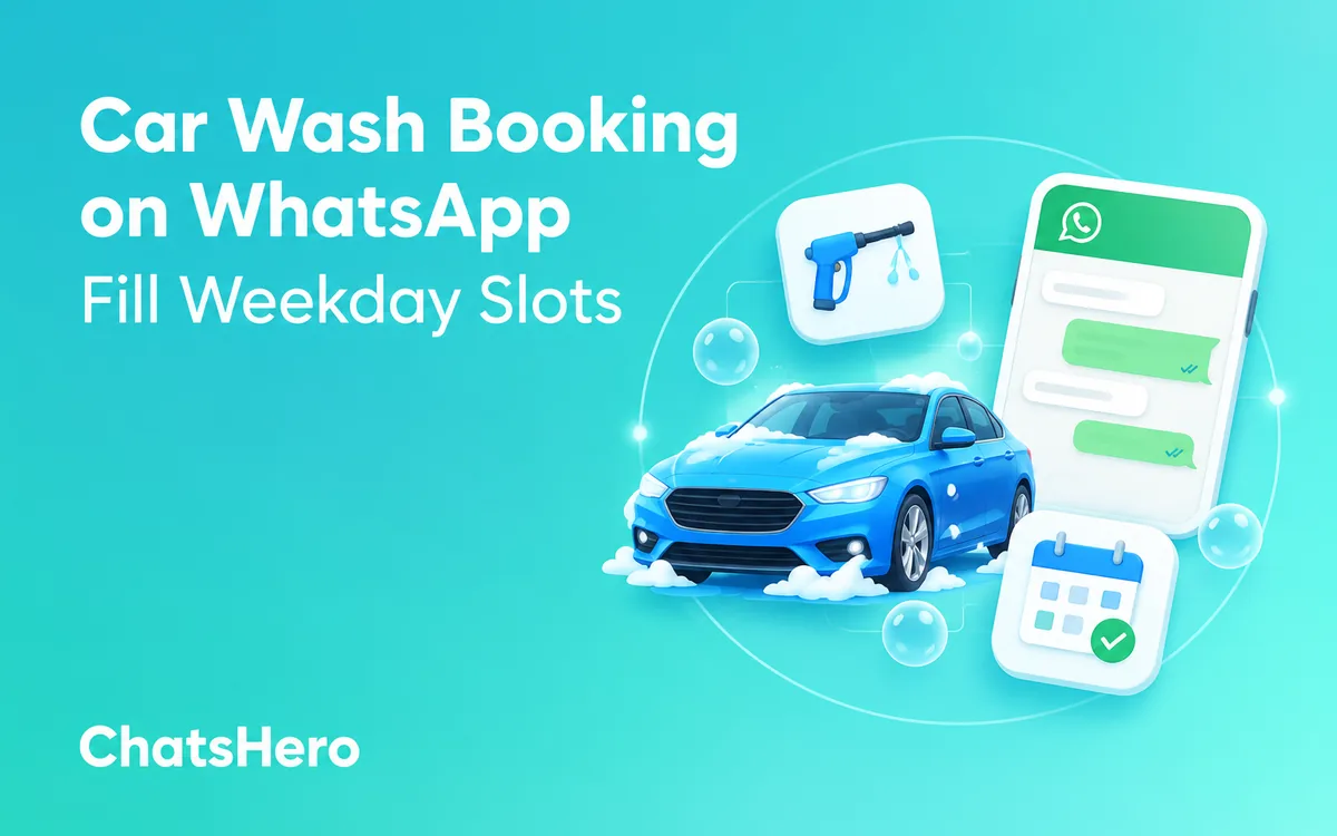 Car wash booking WhatsApp playbook to fill weekday slots for Malaysian car wash and detailing shops – ChatsHero