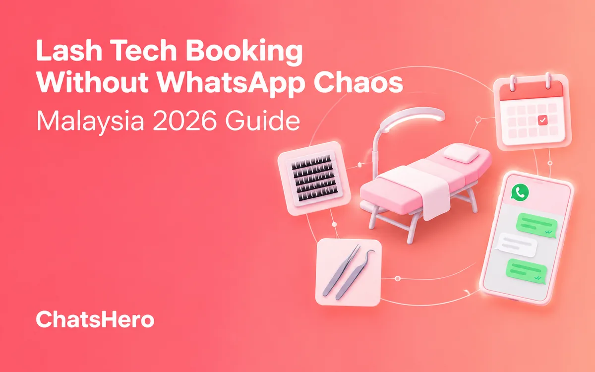 Lash tech booking in Malaysia handled by a WhatsApp AI chatbot – ChatsHero