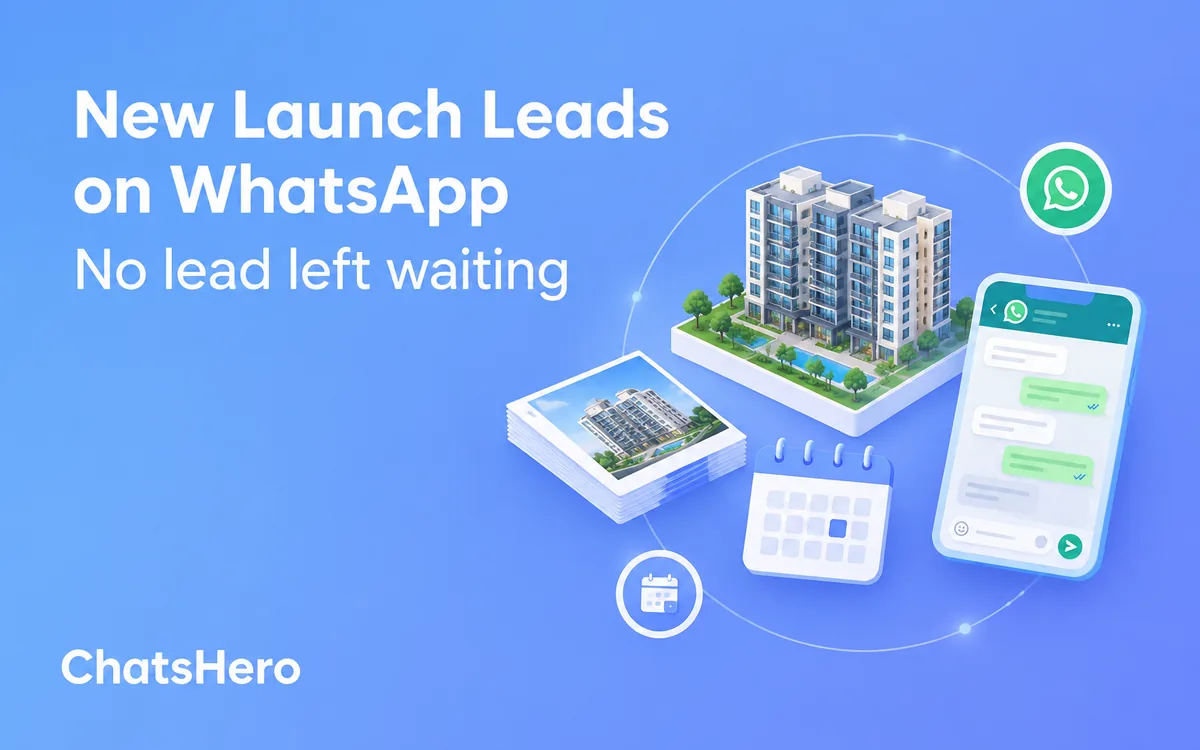 Handling new launch property leads on WhatsApp with an AI assistant during a launch weekend – ChatsHero
