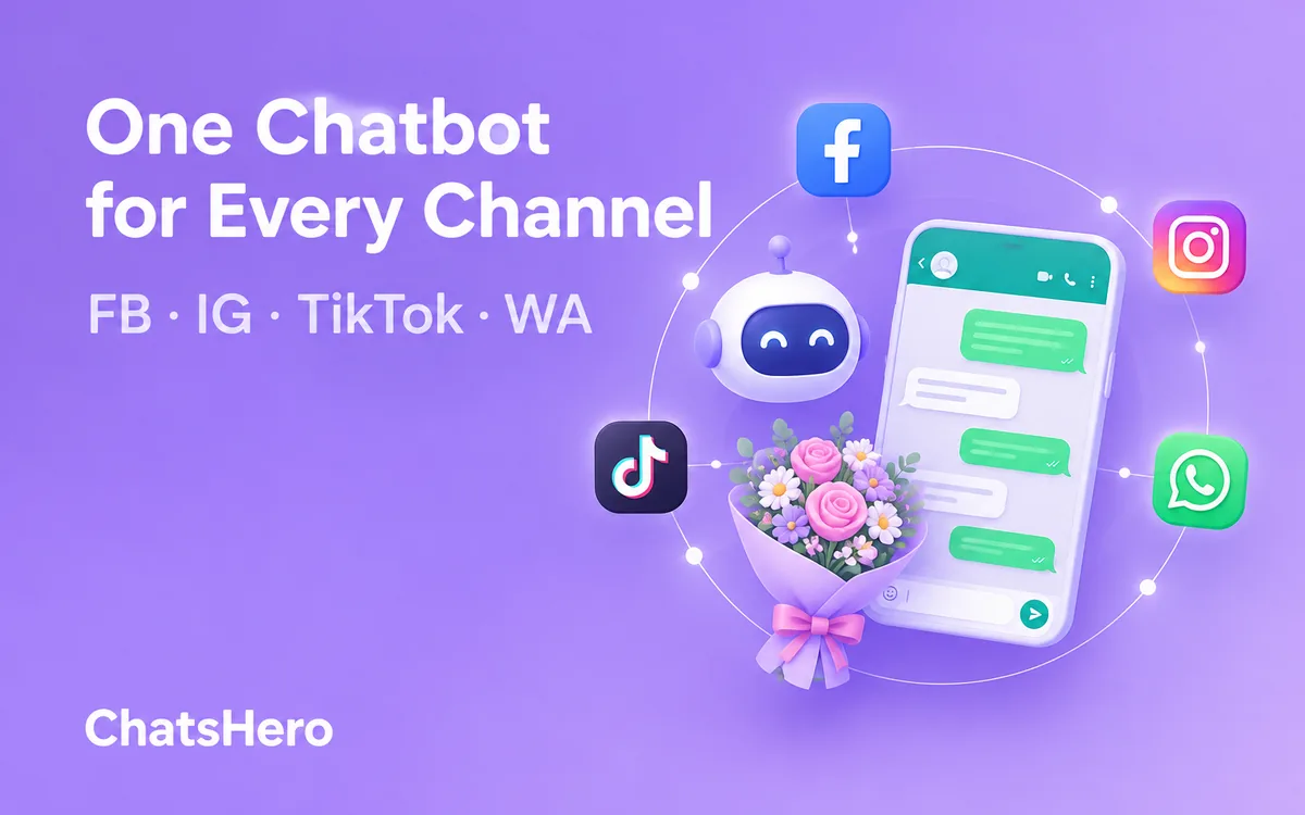 Omnichannel chatbot Malaysia answering Facebook, Instagram, TikTok and WhatsApp messages – ChatsHero