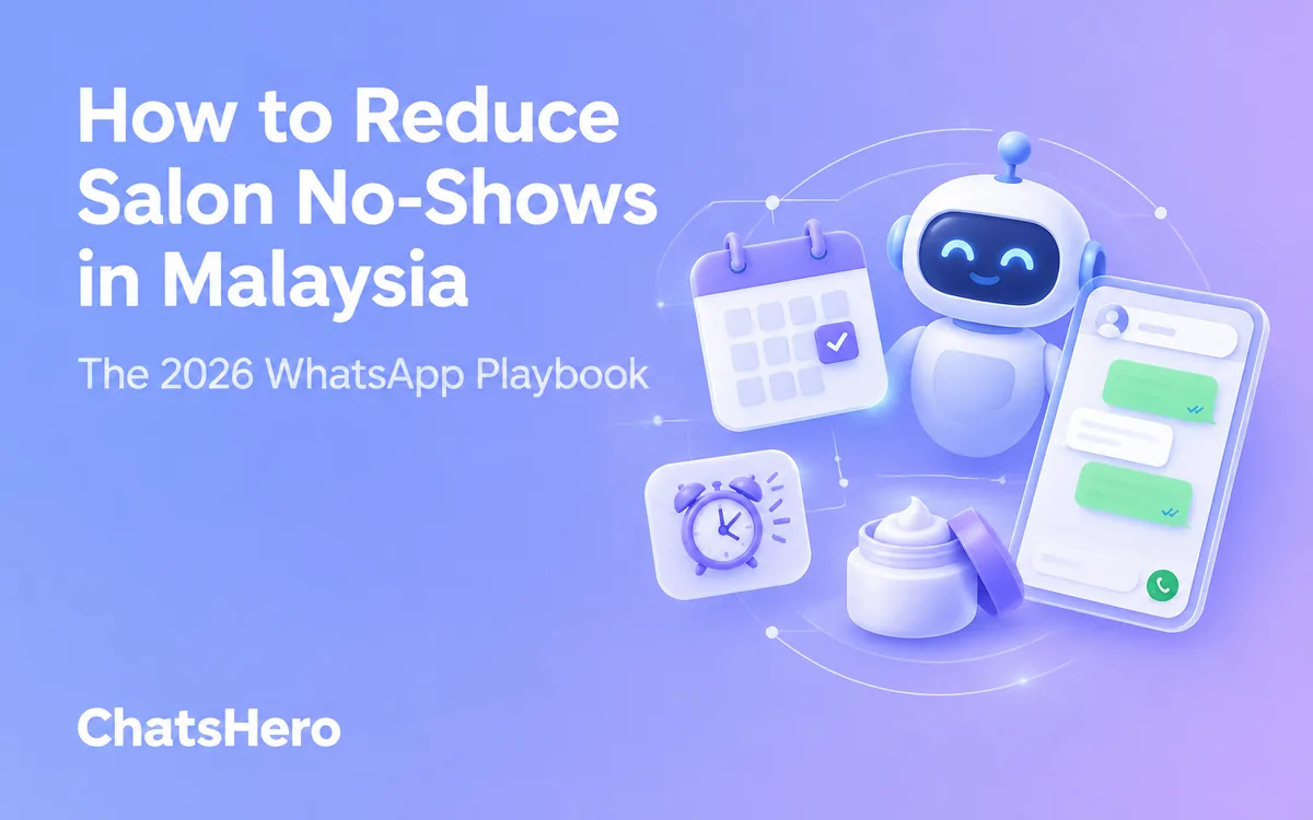 How to reduce salon no-shows in Malaysia with WhatsApp reminders and deposits – ChatsHero