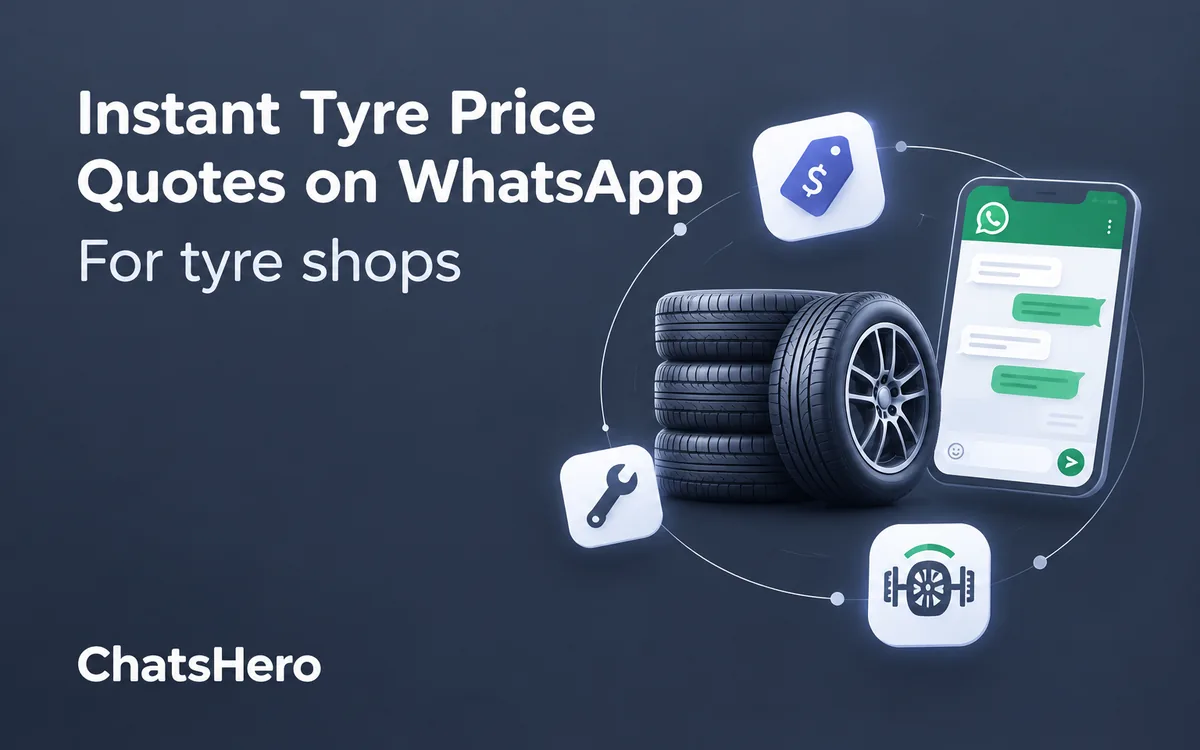 Tyre price quote on WhatsApp sent instantly by an AI assistant for a Malaysian tyre shop – ChatsHero