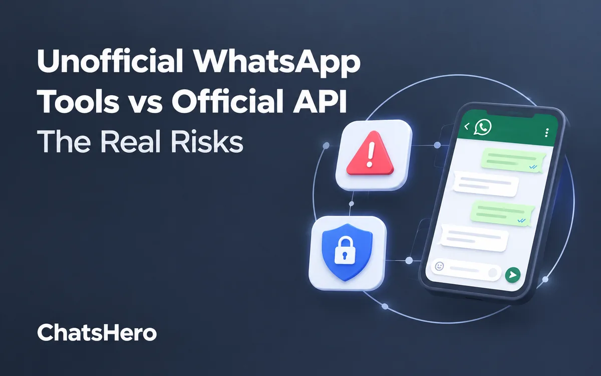 Unofficial WhatsApp API risk compared with the official WhatsApp Business API – ChatsHero