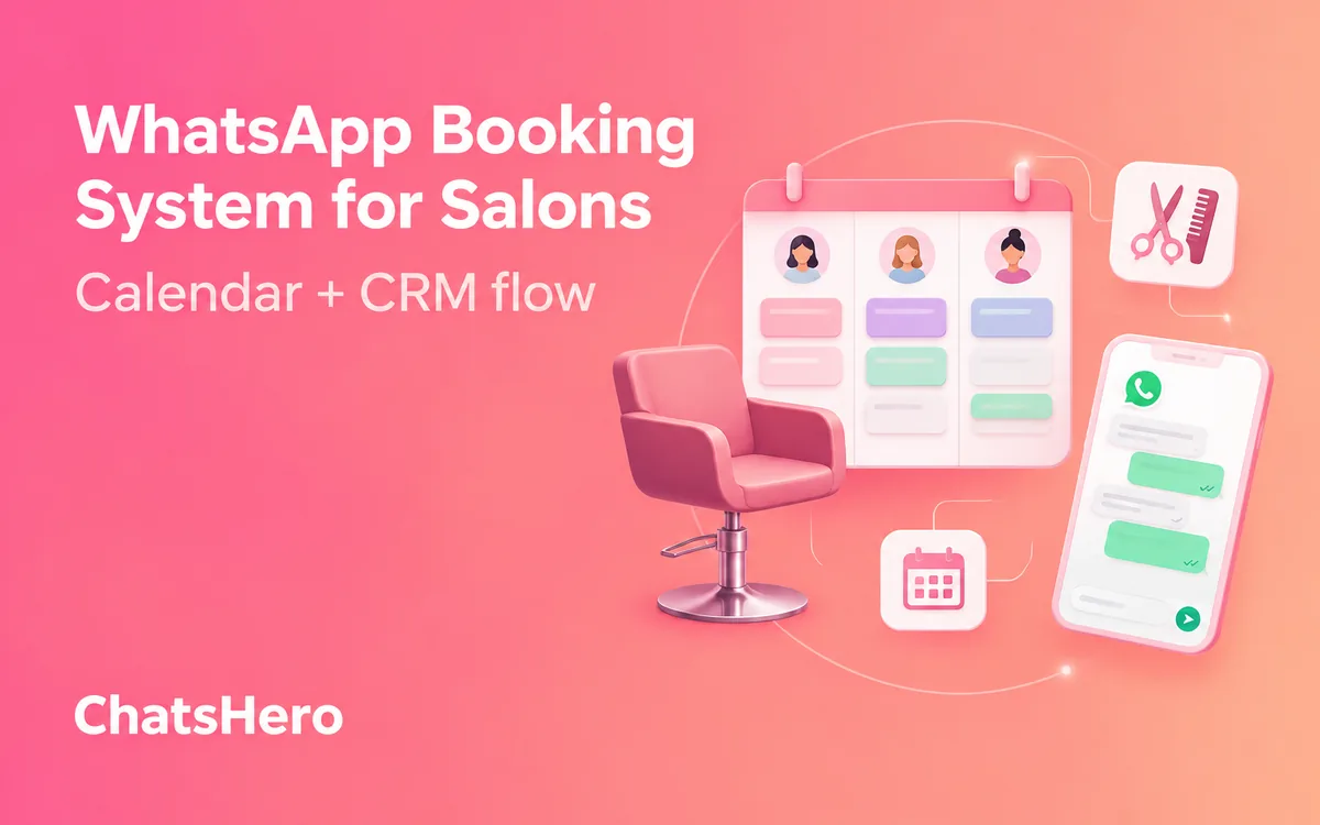 WhatsApp booking system for a salon in Malaysia with staff calendar and CRM – ChatsHero