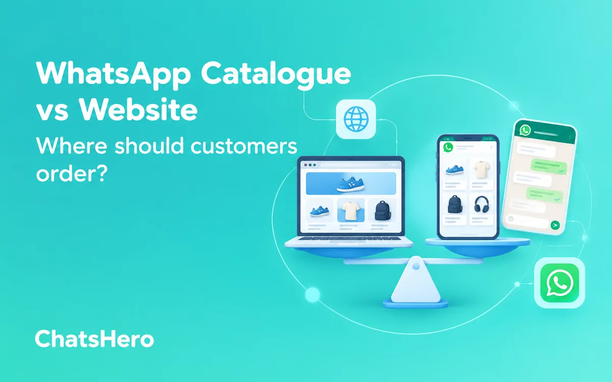 WhatsApp catalogue vs website comparison for Malaysian online sellers – ChatsHero