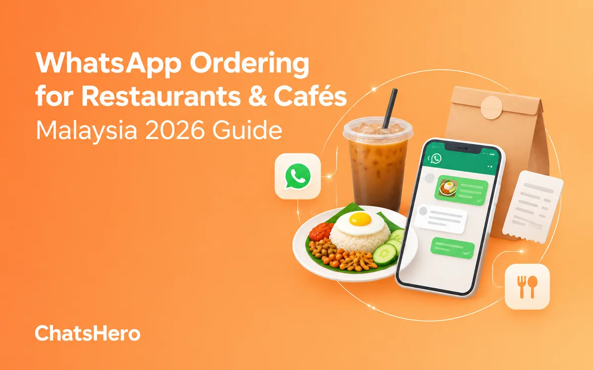 WhatsApp ordering for a restaurant in Malaysia with menu, pick-up time and payment – ChatsHero