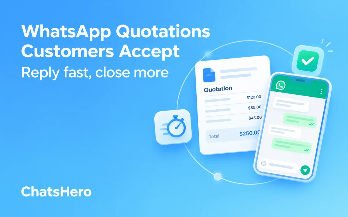 How to send a WhatsApp quotation that customers accept – ChatsHero