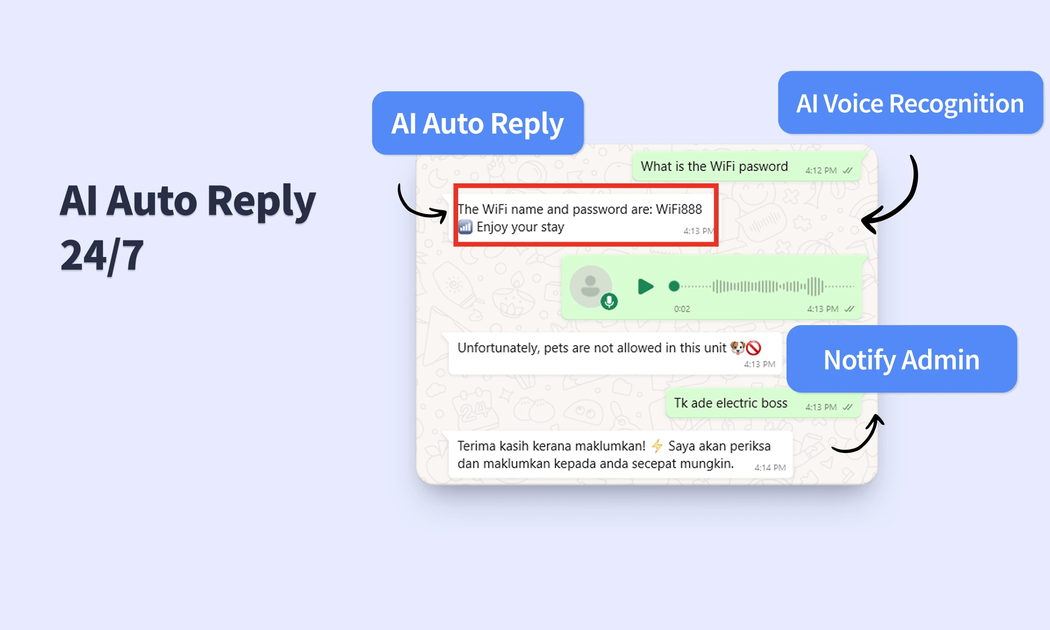 24/7 AI Auto-Reply to Guests