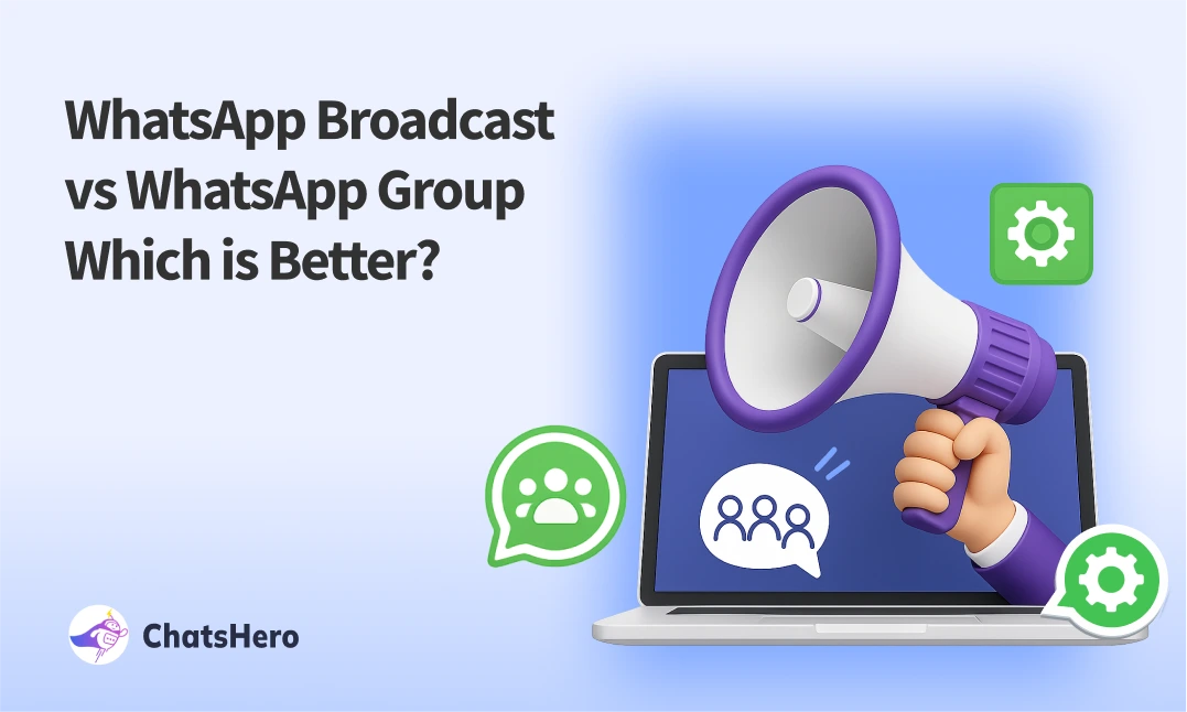 WhatsApp Broadcast vs Group Cover